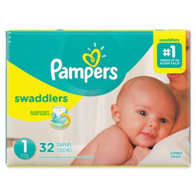 32-Count Size 1 Jumbo Pack Diapers 