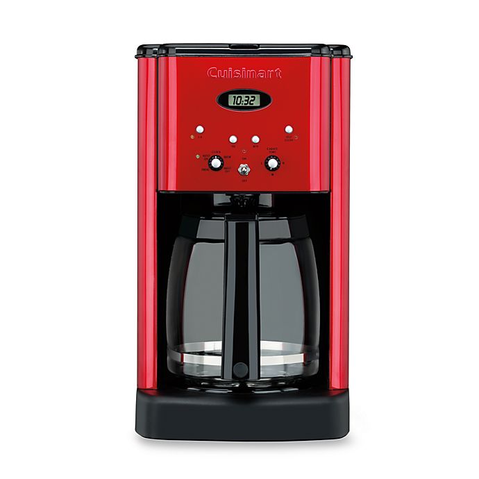 Red Cuisinart Brew Central 12-Cup Programmable Coffee Maker 