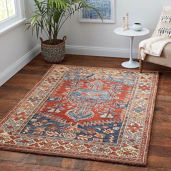 Sienna 8' x 10' Area Rug in Rust