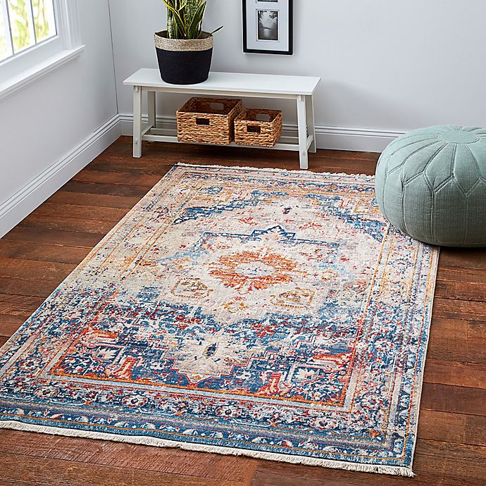 Traditional Rugs 8x10 Blue Gray Distressed Persian Rug 5x8 Vintage Carpet 2x4 Ru 