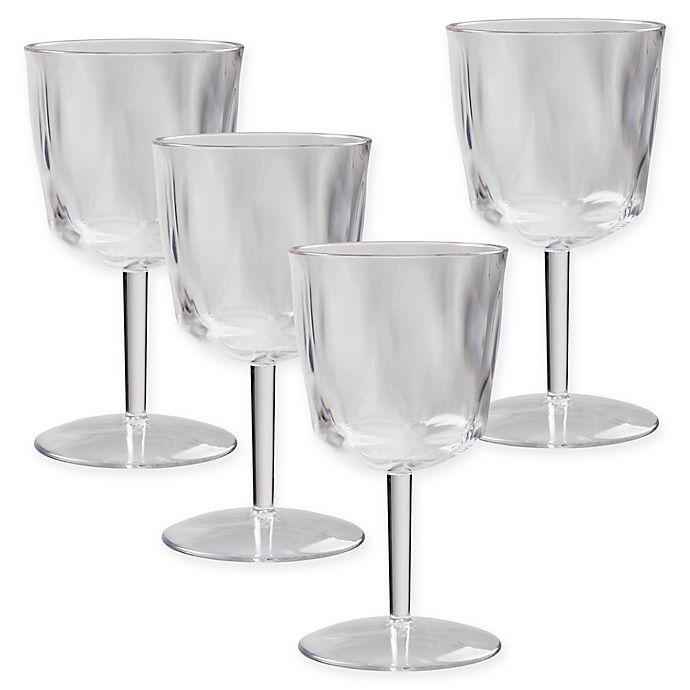 CreativeWare Ice Blocks Wine Glasses (Set of 4)