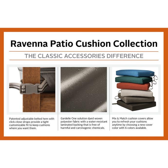 Classic Accessories Ravenna 72 Inch X 21 Inch Outdoor Chaise Cushion Slipcover Bed Bath Beyond