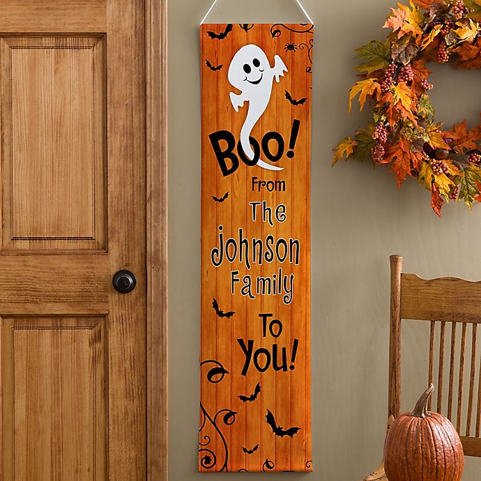 Personalized Happy Halloween Door Banner