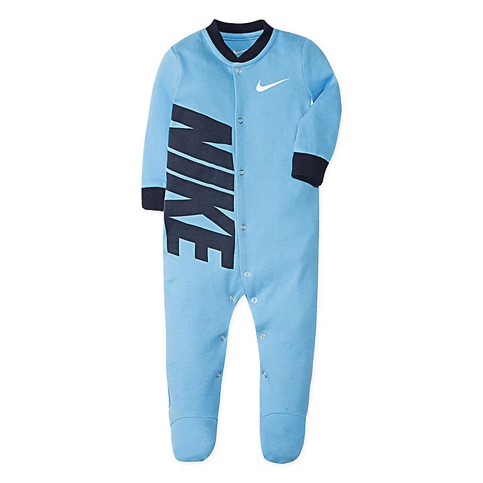 Nike® Swoosh Footie in Light Blue