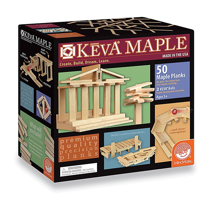 MindWare® 50-Piece KEVA® Maple Plank Set