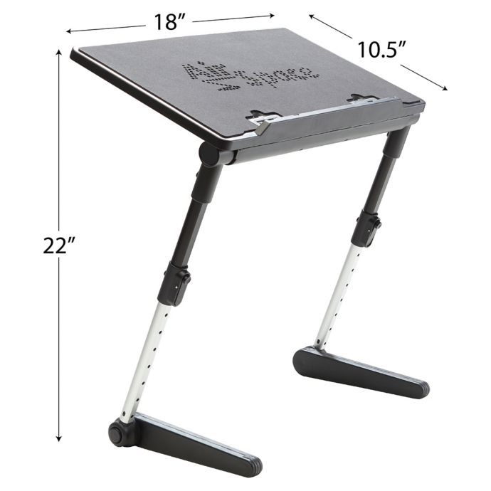 Airspace Adjustable Laptop Desk In Black Bed Bath Beyond