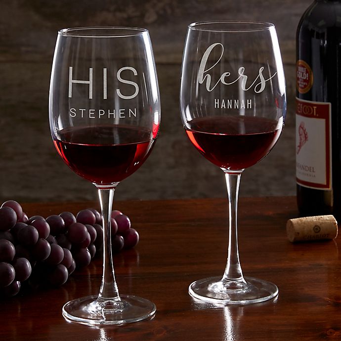 His & Hers 19.25 oz. Red Wine Glass