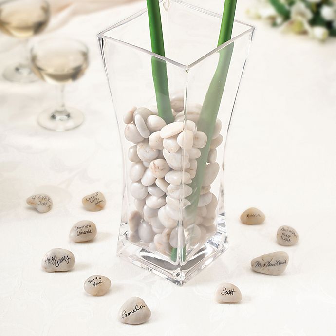 Lillian Rose™ Guest Signing Stones with Vase
