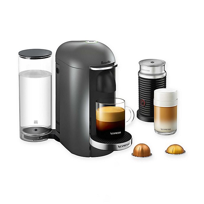 Nespresso® by Breville® VertuoPlus Deluxe Coffee and Espresso Maker Bundle in Titanium