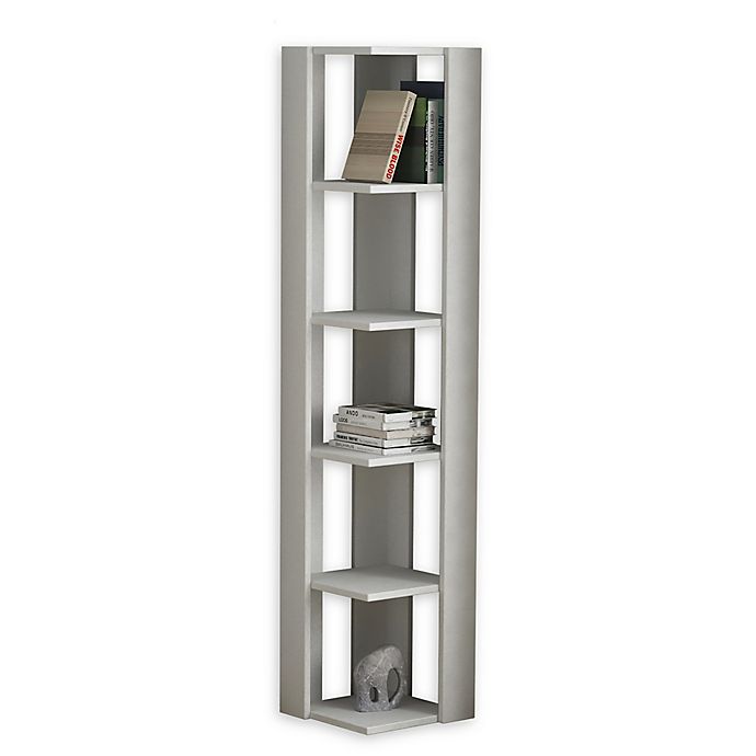 Bruce Wooden Bookcase in White