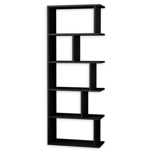 Bayside Wooden Bookcase in Anthracite