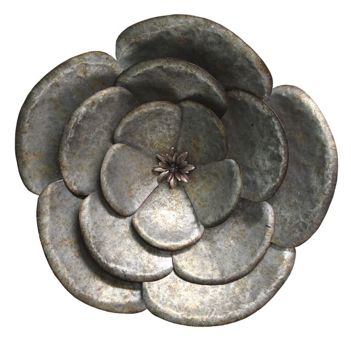 Galvanized Metal Flower Wall Art Bed Bath & Beyond