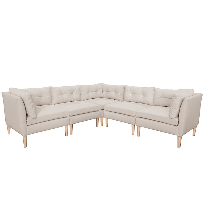 Varick 5-Piece Linen Sectional Sofa