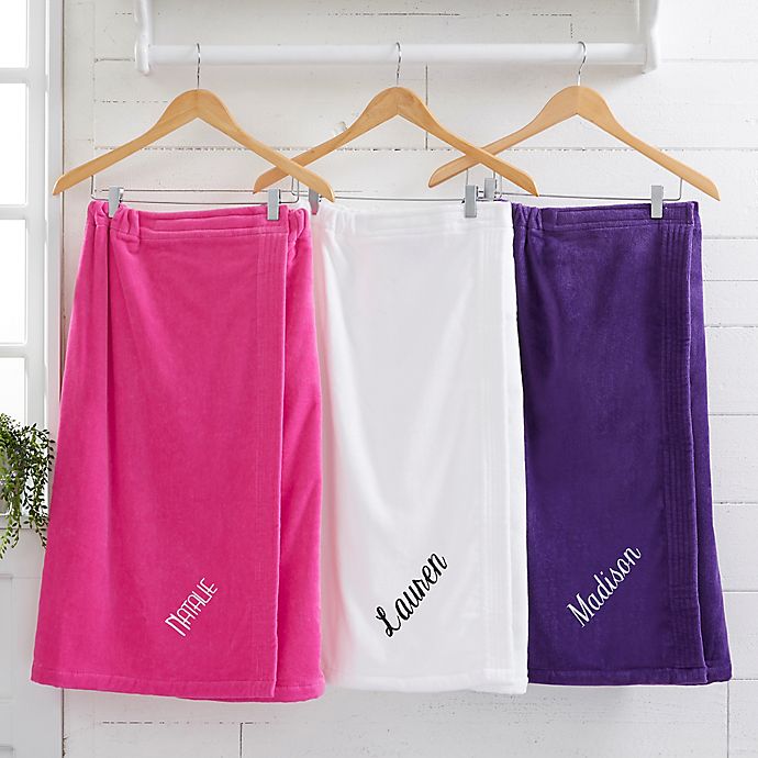 Spa Comfort Ladies Embroidered Name Towel Wrap