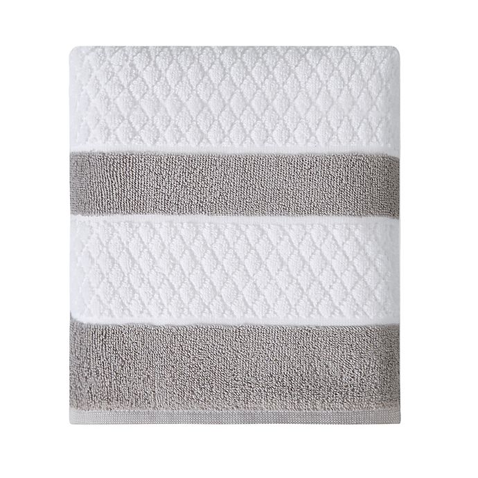 Wamsutta® Hotel Border Bath Towel in Grey