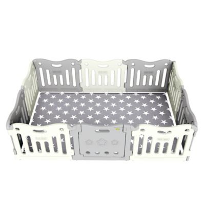 baby care playpen grey