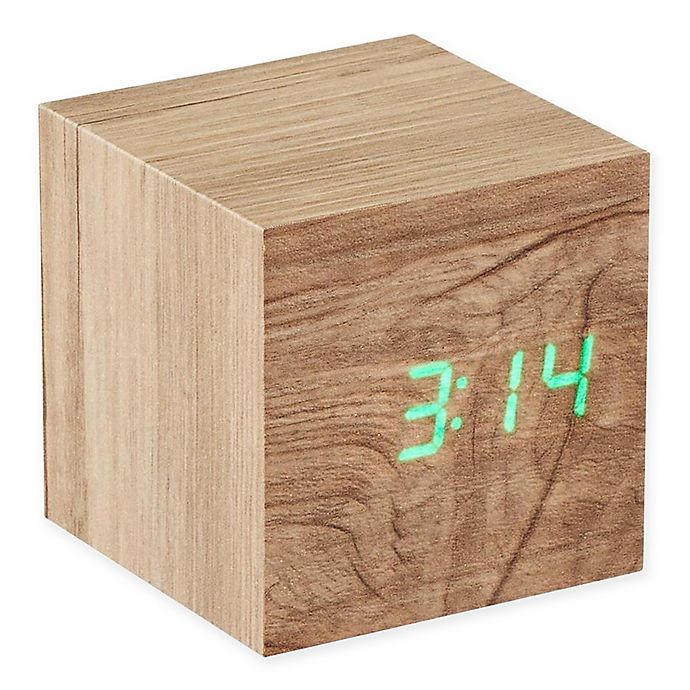 Gingko® Cube Click Alarm Clock