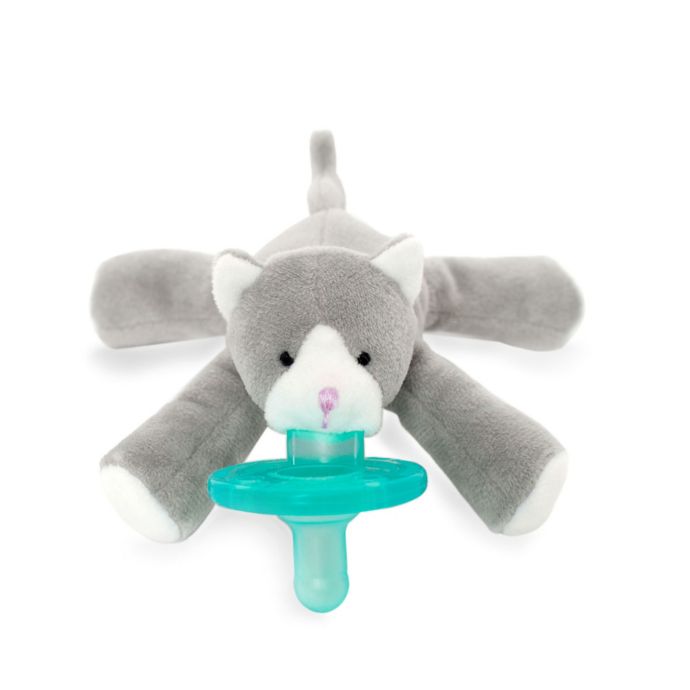 Wubbanub C Grey Kitten Infant Pacifier Buybuy Baby