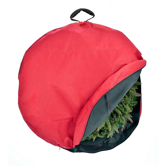 BRAND NEW Primode Home Supply 30" Red Holiday Wreath Storage Bag 