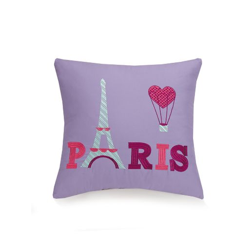 Paris Embroidered Throw Pillow In Purple Buybuy Baby