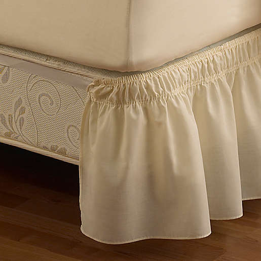 Ruffled Solid Adjustable Bed Skirt, Bed Bath And Beyond Twin Xl Bed Skirt