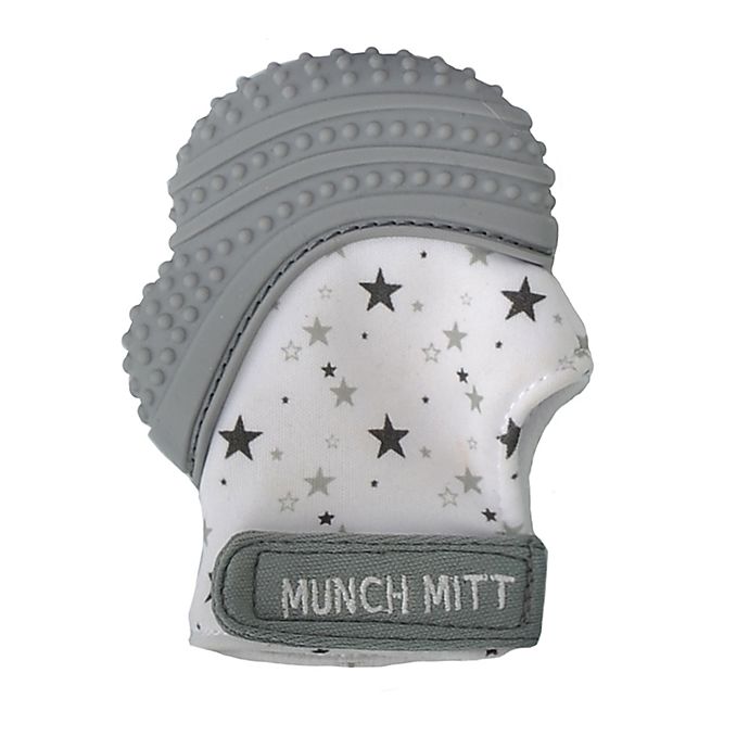 Munch Baby Munch Mitt Teething Mitten in Grey
