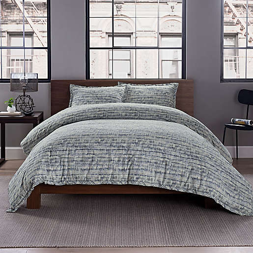 Garment Washed Printed Duvet Cover Set, Duvet Covers King Bed Bath And Beyond