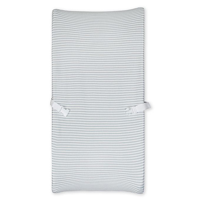 Gerber® Grey Striped Organic Cotton Changing Pad Cover