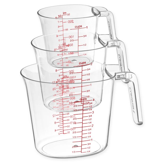 Details about   NPYPQ 3-Piece Measuring Cups Set Plastic Measuring Cup of BPA-free with Plug-in 