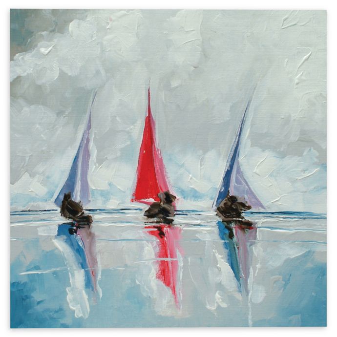 Stuart Roy "Three Boats II" Canvas Wall Art Bed Bath & Beyond