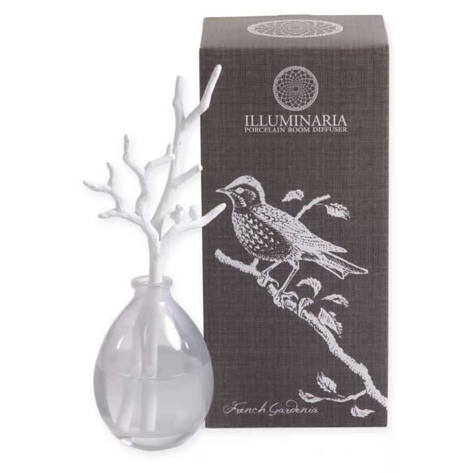 Zodax Illuminaria French Gardenia Porcelain Diffuser in White Bed Bath & Beyond