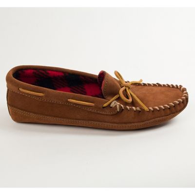 minnetonka men's double bottom fleece slipper