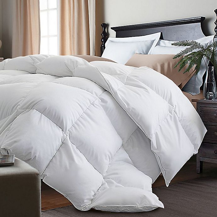 Kathy Ireland® White Goose Feather and Goose Down Twin Comforter