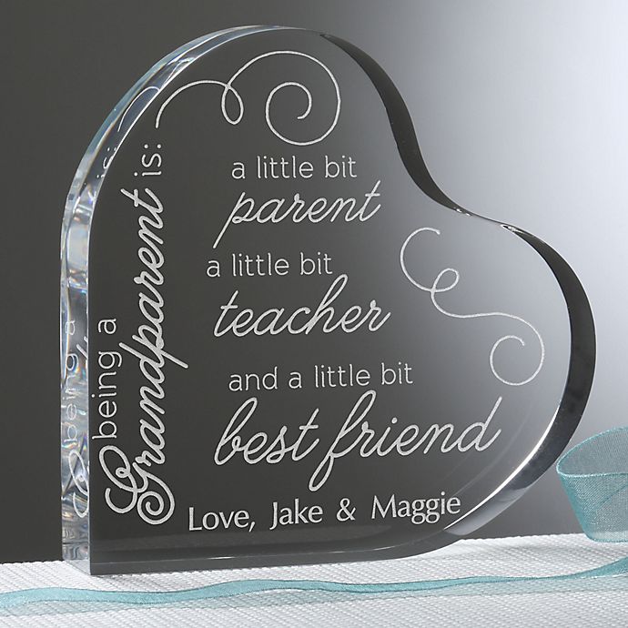 To Be A Grandparent Personalized Heart Keepsake