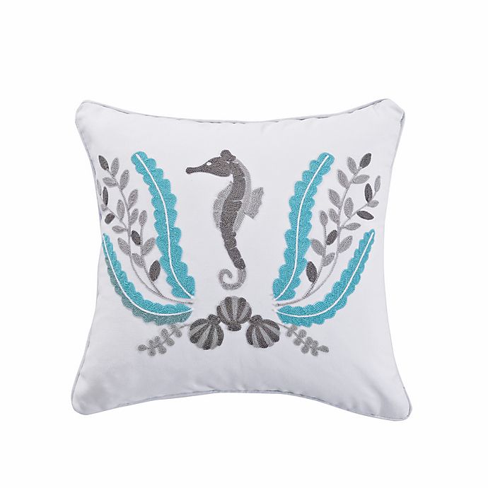 Levtex Home Freeport Seahorse Throw Pillow in Ivory
