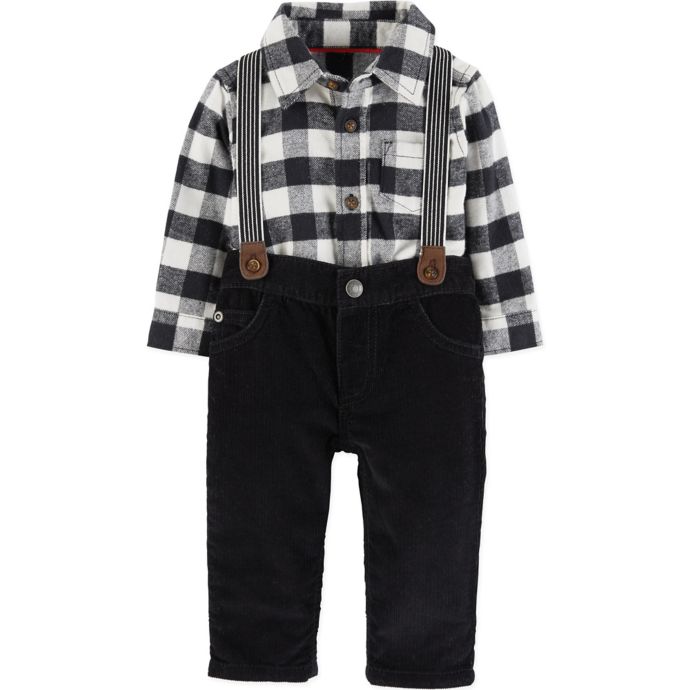 carter's® 3Piece Suspender Set in Black/White Bed Bath & Beyond