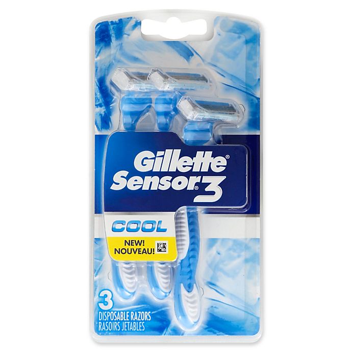 Gillette® Sensor®3 Cool 3-Count Men's Disposable Razor