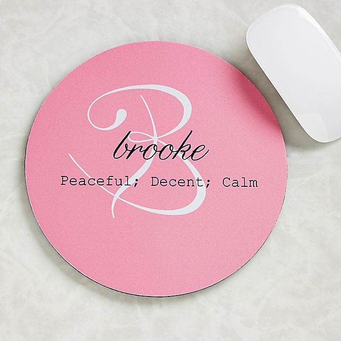 Name Meaning Personalized Mouse Pad