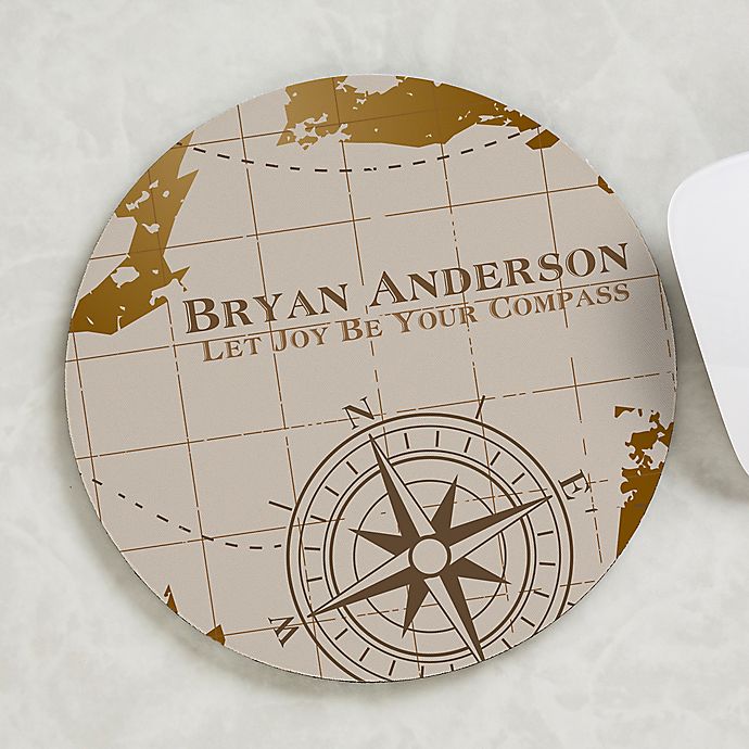 Compass Inspired Personalized Mouse Pad