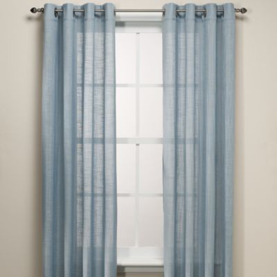Buy B. Smith Origami Grommet 95Inch Window Curtain Panel in Blue from Bed Bath  Beyond