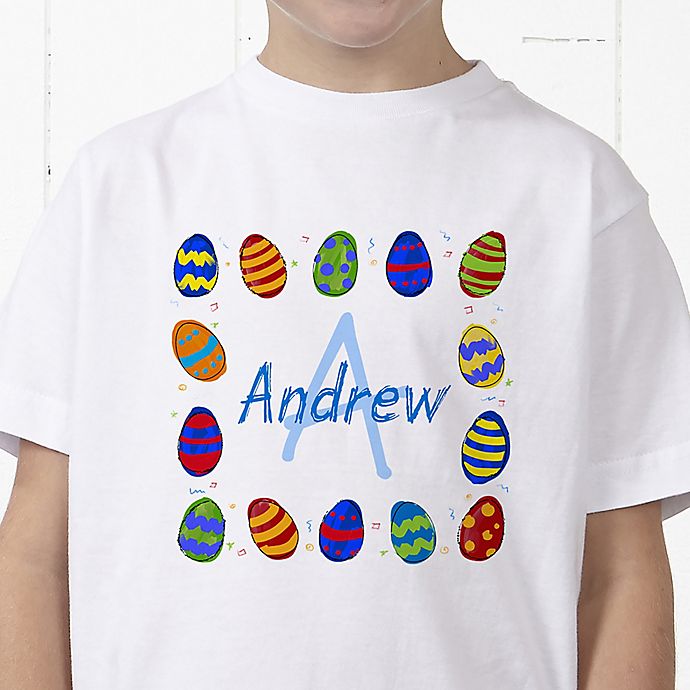 Colorful Eggs Personalized Hanes® Youth T-Shirt