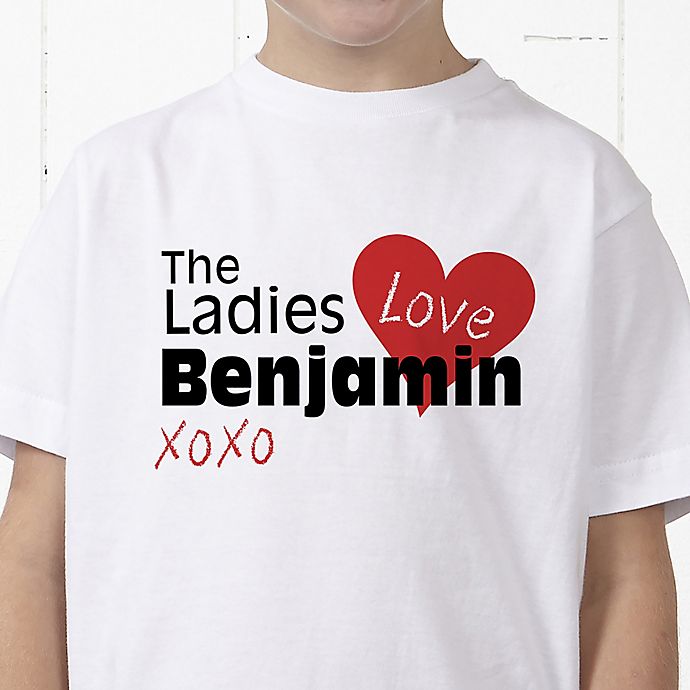 The Ladies Love Me Personalized Hanes® Youth T-Shirt