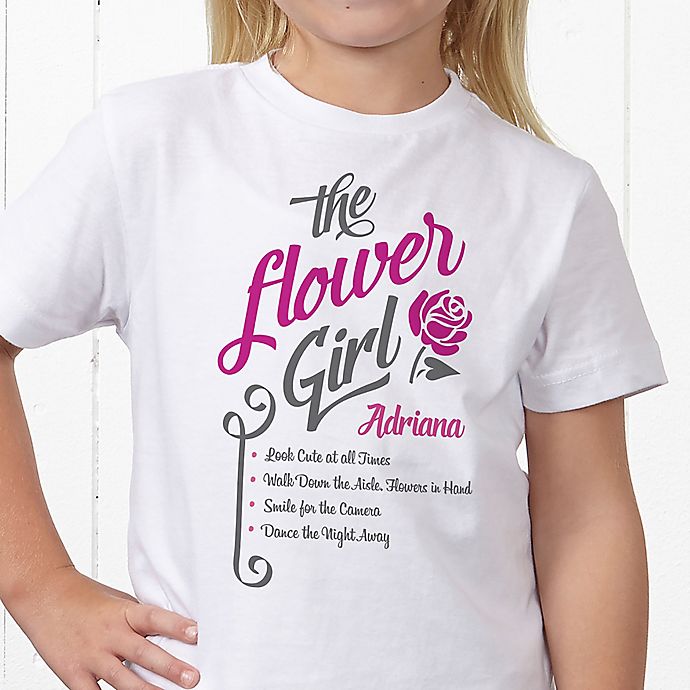 The Flower Girl Personalized Hanes® Youth T-Shirt
