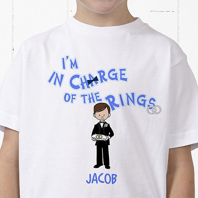 Our Ring Bearer Personalized Hanes® Youth T-Shirt