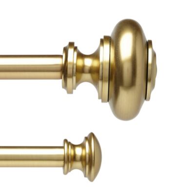 curtain rod brass