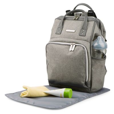 bananafish melanie backpack diaper bag in grey