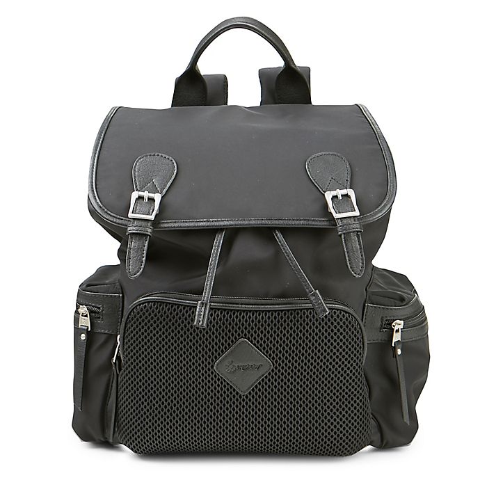 Ergobaby™ Mesh Front Diaper Bag Backpack in Black