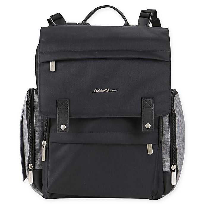 Eddie Bauer® Crosstown Backpack Diaper Bag in Black