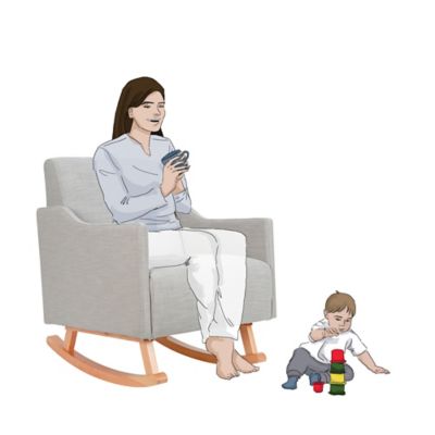 emerson convertible nursing rocker