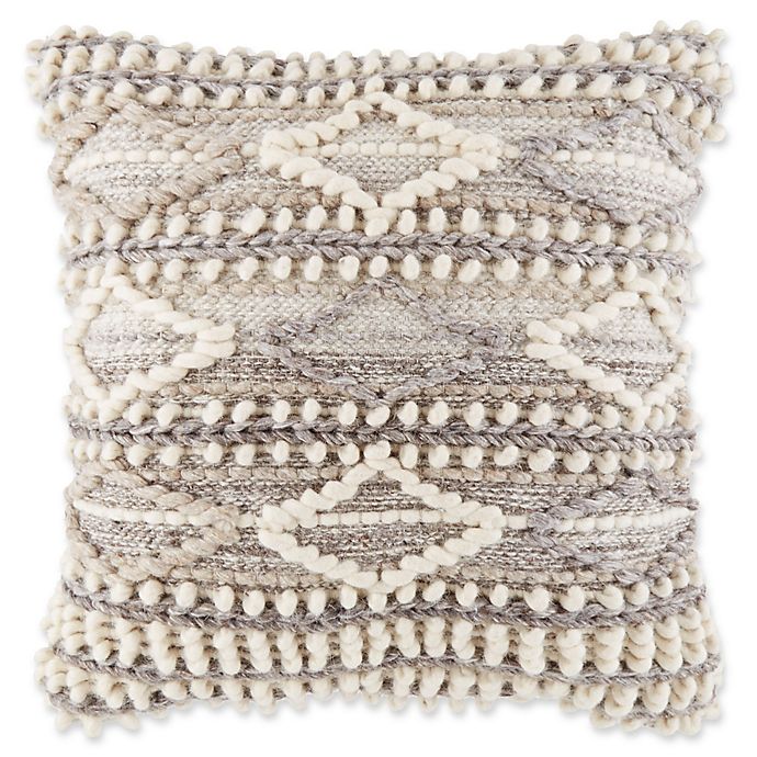 Chloe Square Throw Pillow in Natural